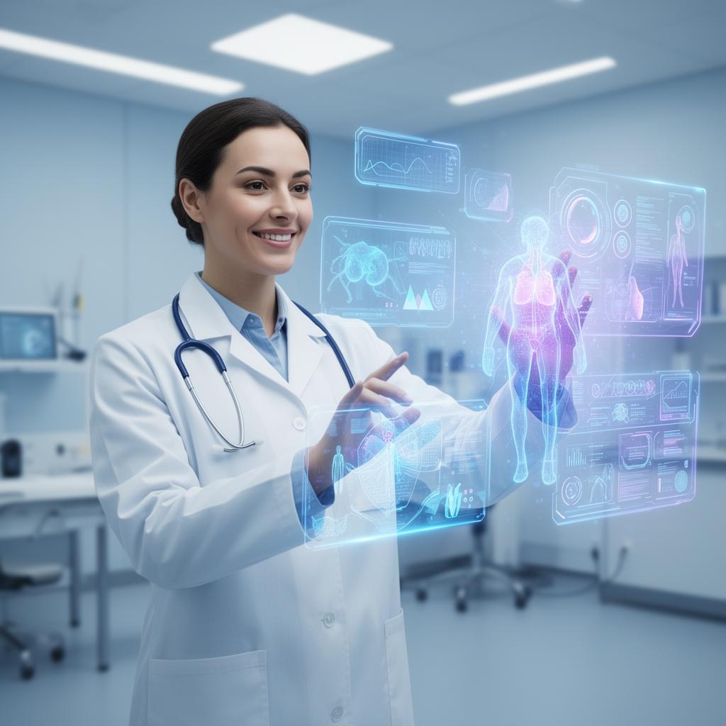 Doctor using BookMate on smartphone